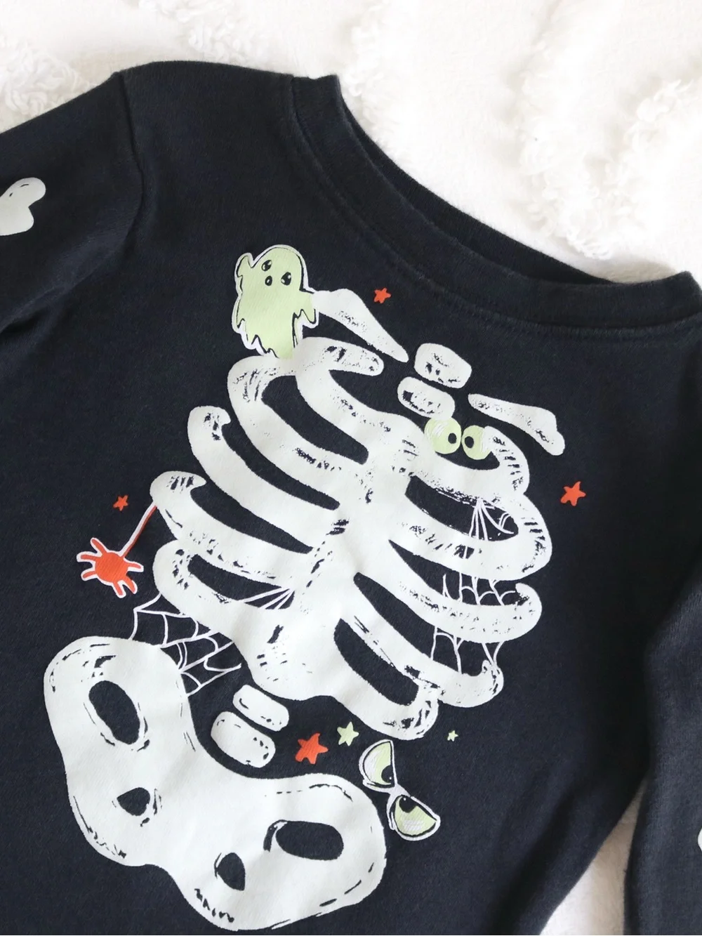 Carters | Glow in the Dark Skeleton Bones Halloween PJ Set Baby Boy Baby Girl